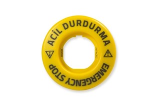 Aksesuar 24V AC/DC Flash Yanar (EMERGENCY-ACİL DURDURMA) Baskılı LED'li Etiket